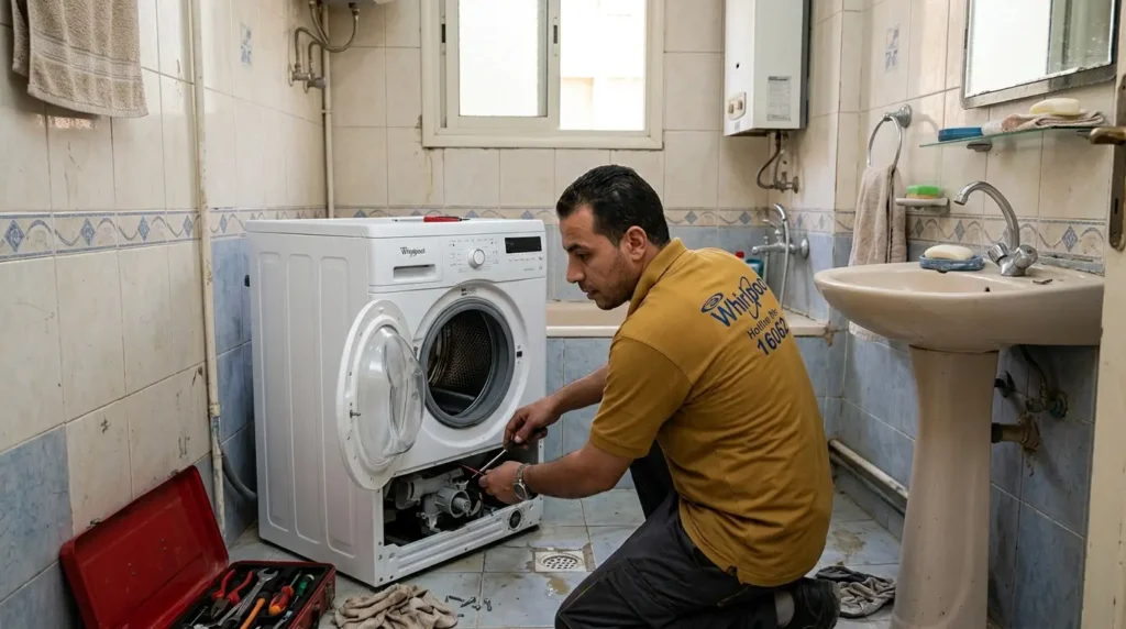 غسالة ويرلبول تسحب مياة باستمرار