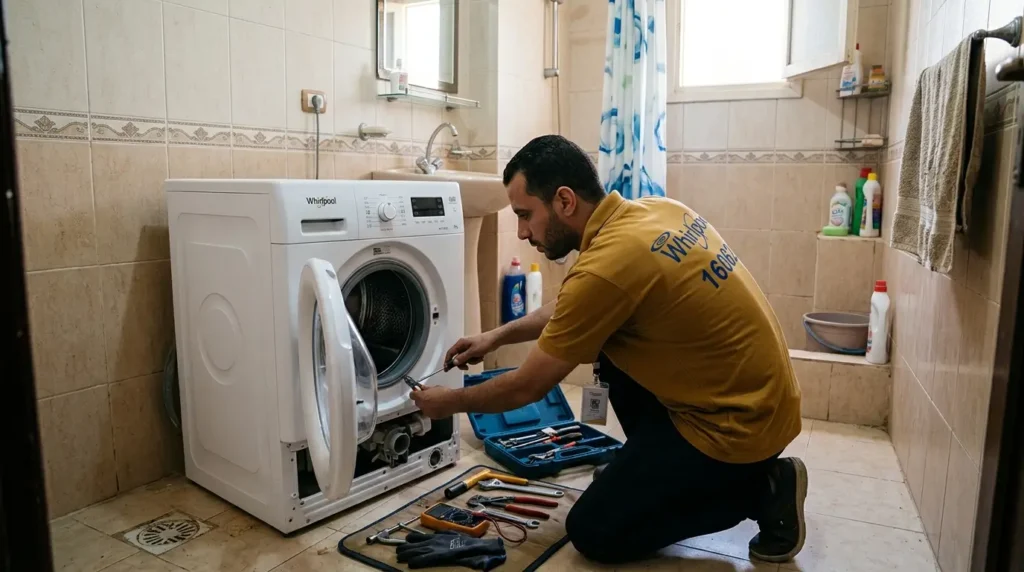 غسالة ويرلبول لا تسخن المياة