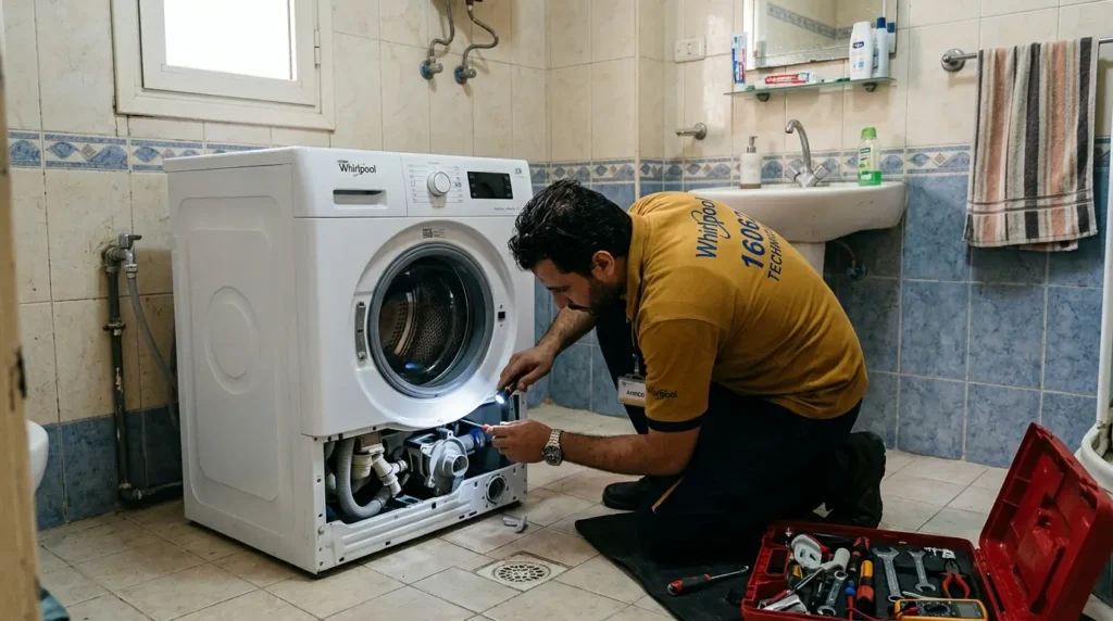 غسالة ويرلبول لا تسخن المياة