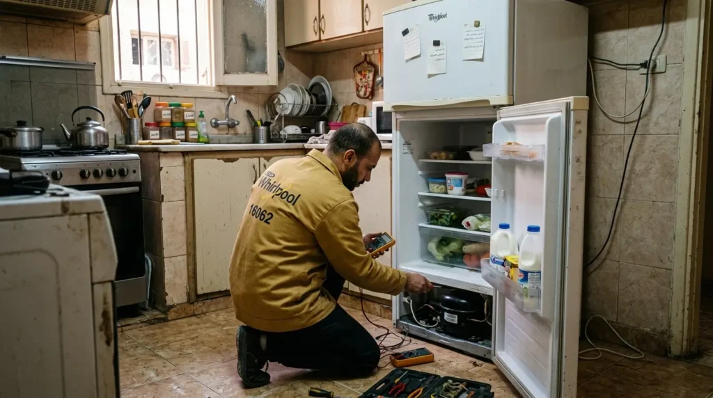 ثلاجة ويرلبول صانعة الثلج (الايس ميكر) لا تعمل