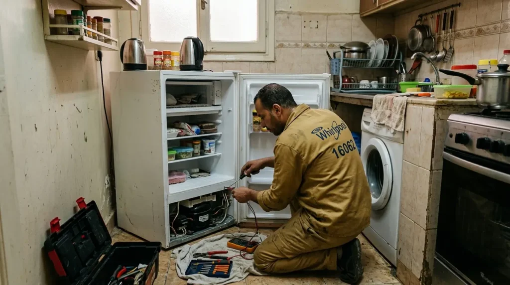 ثلاجة ويرلبول النوفروست لا يعمل