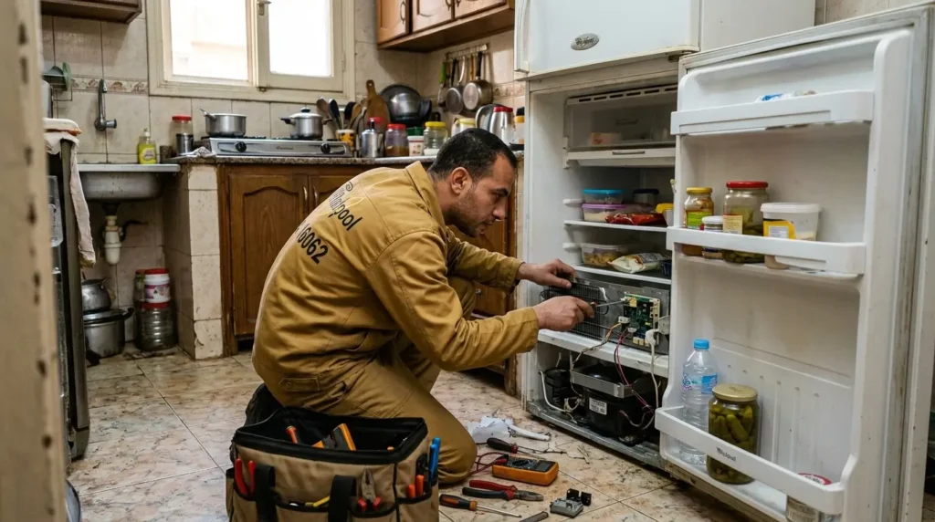 جوان باب ثلاجة ويرلبول لا يغلق باحكام